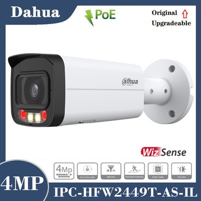 Dahua IPC-HFW2449T-AS-IL 4MP PoE Smart Dual Light IP67 Bullet IP Security Camera