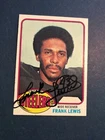 Pittsburgh Steelers FRANK LEWIS Signed Card