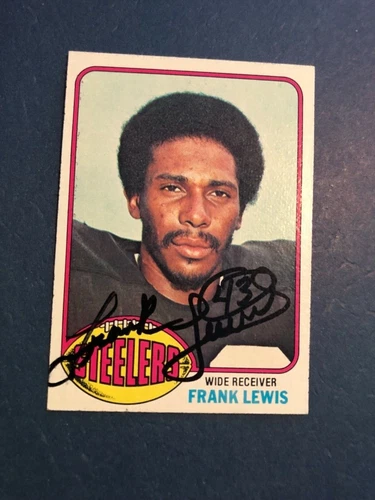 Pittsburgh Steelers FRANK LEWIS Signed Card