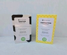 Think Tank Scholar 173 Addition  Subtraction Flash Cards Early Learning EUC