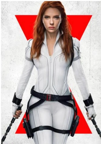 BARBIE MARVEL STUDIOS SCARLETT JOHANSSON BLACK WIDOW WHITE SIGNATURE LE NRFB