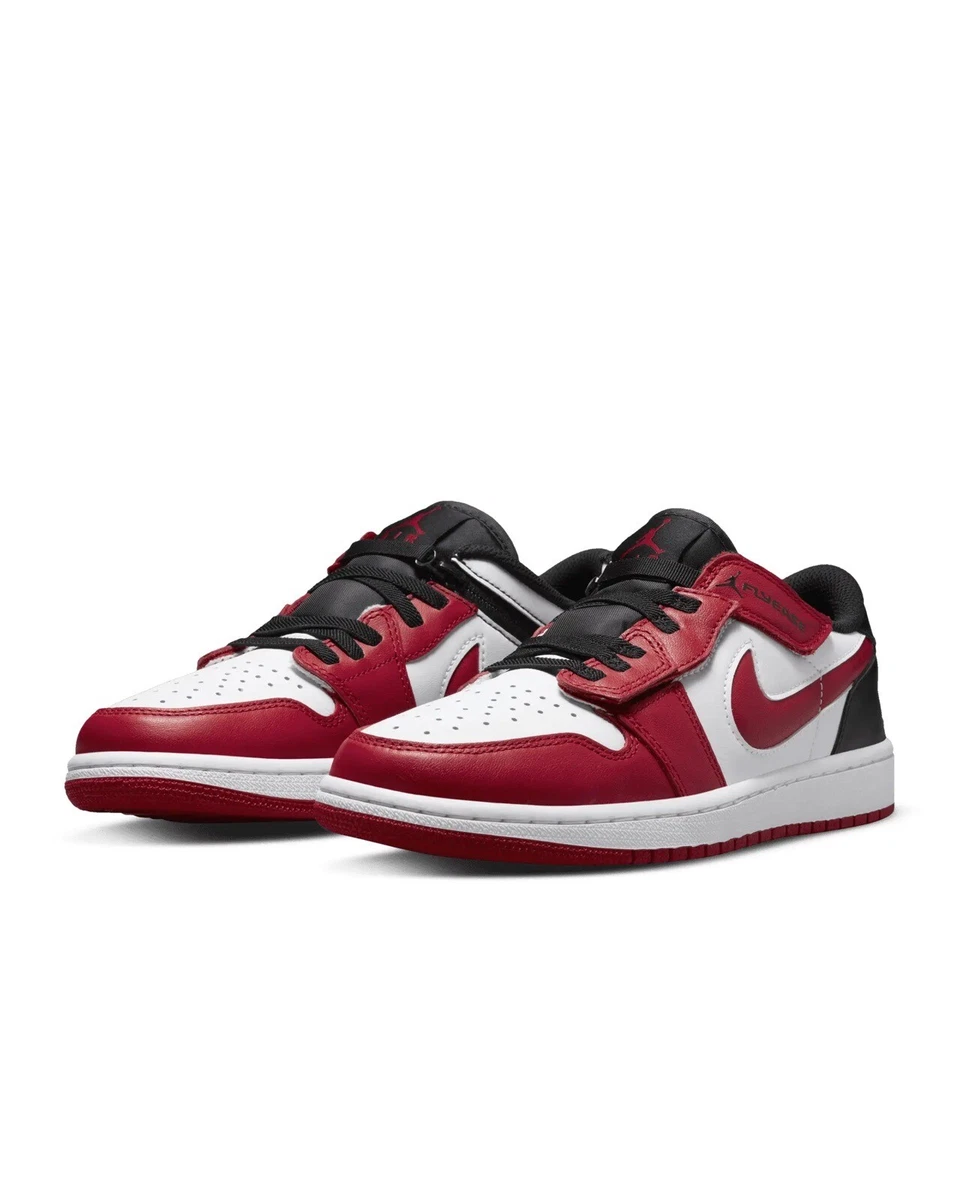 NIKE AIR JORDAN 1 Low Flyease White Gym Red Black Uk Size 11 eBay
