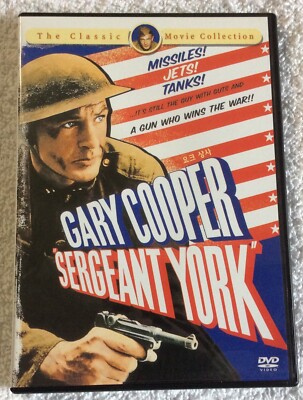Sergeant York DVD - 1941 - S Korea Import w/Korean Subtitles - Disc VG condition