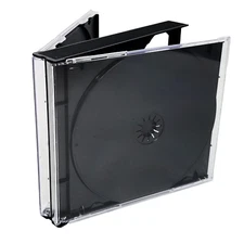 Quad Box CD Jewel Cases (2) Holds 2-4 2CD Double Disc Chubby Fatboy Plastic