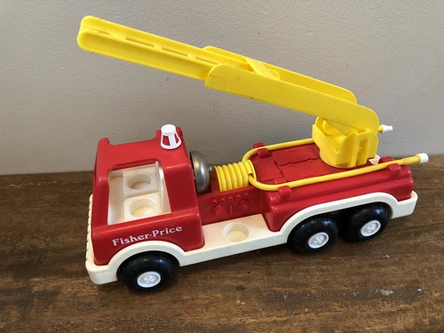 Vintage Fisher Price Fire Truck 1988 Truck Only 2361 No Missing Parts *Read