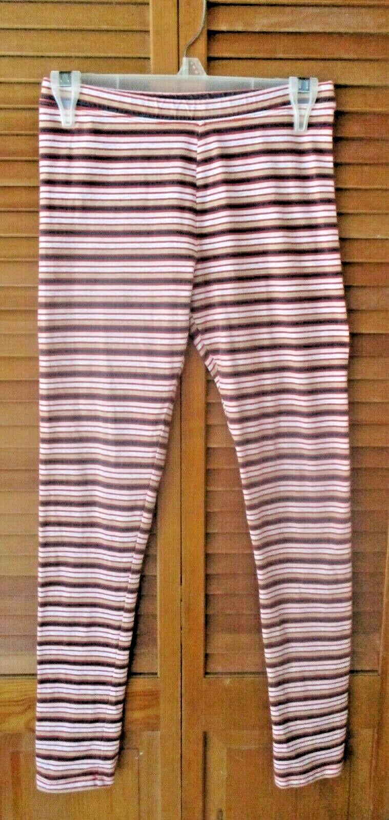ALTRA GYMBOREE LEGGINGS O PANTALONI ~ righe multicolore ~ vita elastica ~ ragazze XL 14