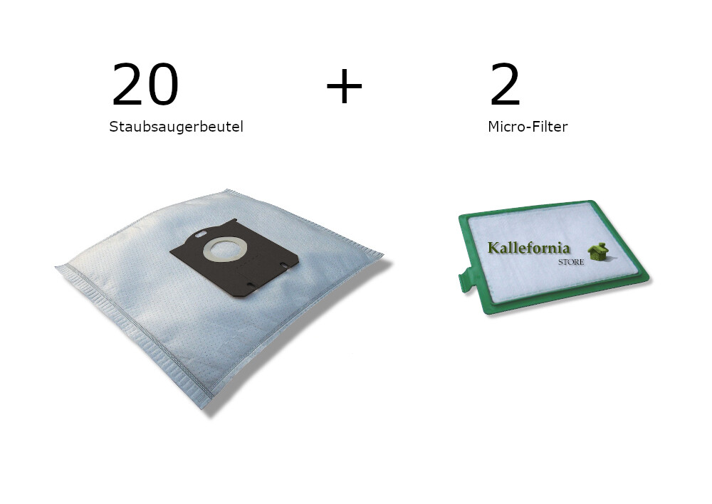 20 Staubsaugerbeutel Für AEG CLASSIC SILENCE ACS1800 – Made In Germany, Dreilagig