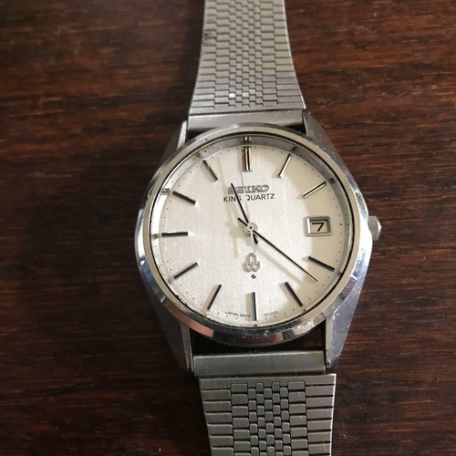Seiko King Quartz 4822-8000 Vintage Acciaio Inox Data Quarzo Orologio da  Uomo | eBay