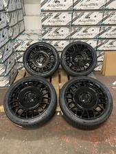18" Black AERO T Sport Alloy Wheels Ford Transit Custom Sport 26- 6x120 + Tyres