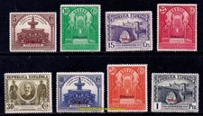 EBS Spain 1931 - Pan-American Post Congress - Officials - Michel D 20-27 - MNH**