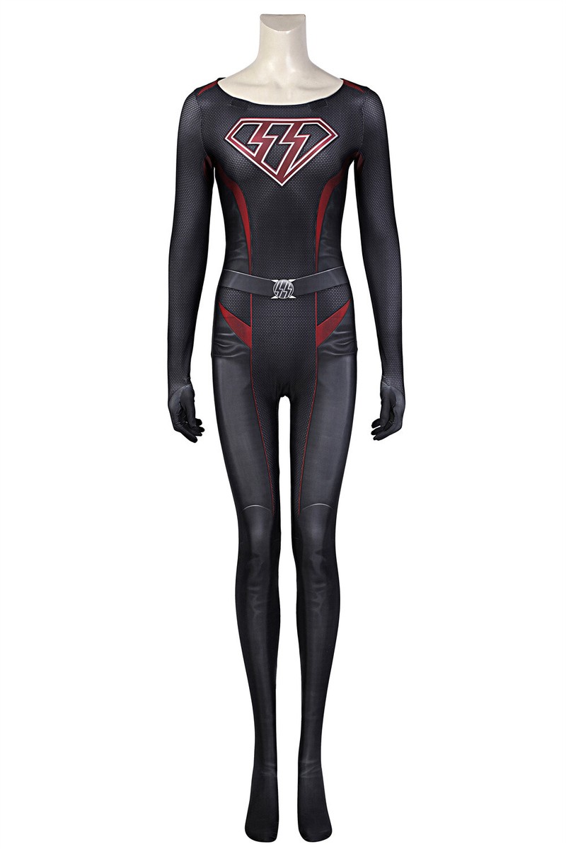 OVERGIRL Superwoman Supergirl Jumpsuit Halloween Cosplay OVERGIRL Superwoman Supergirl Jumpsuit Halloween Cosplay