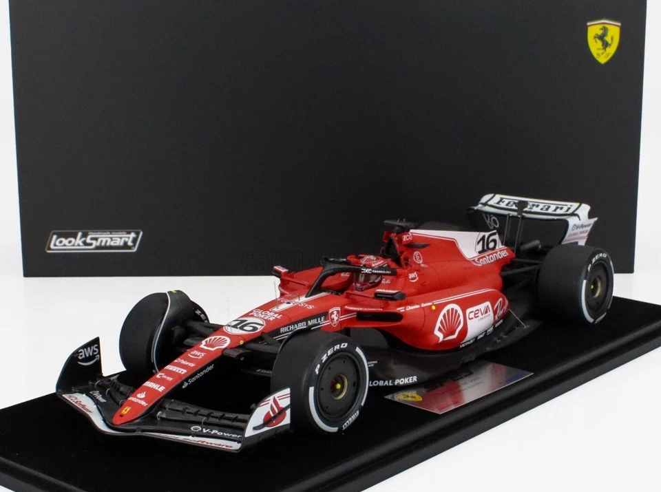 MODELLINO AUTO 1:18 LOOKSMART FORMULA 1 FERRARI SF-23 LECLERC LAS VEGAS GP 2023 - Immagine 2 di 4