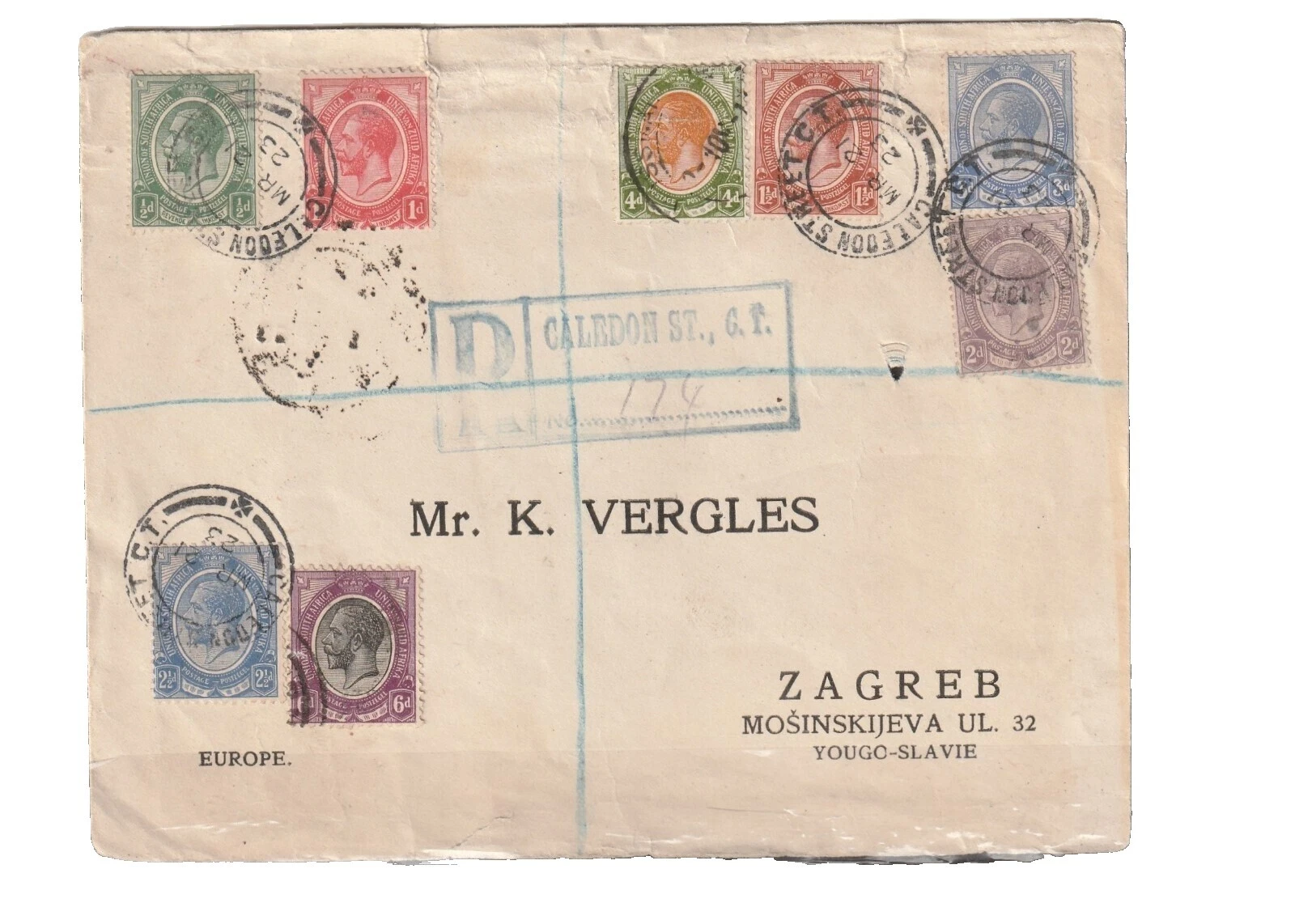 使用南非邮票 (1961-现在)