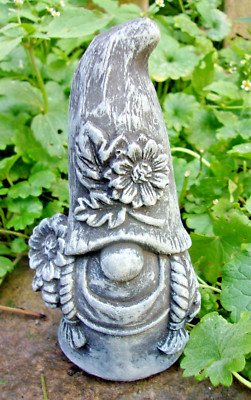 Latex lady gnome mold plaster cement casting concrete rubber mould  5''H x 2.5''W