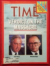 TIME MAGAZINE, Verdict on the Massacre, Feb 21, 1983; Vintage; Good; See Pics..