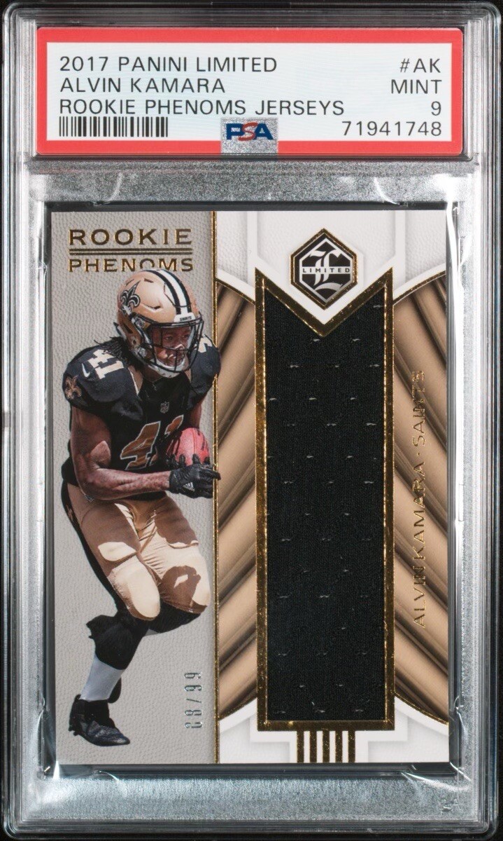 Alvin Kamara Panini Limited Rookie Phenoms Jerseys #AK Base