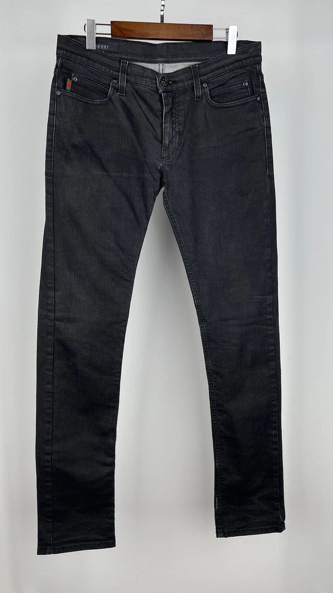 Vintage Gucci Black Denim Monogram Mens Jeans | eBay
