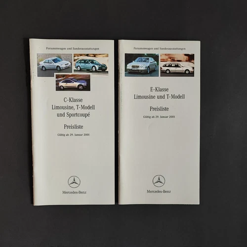 Mercedes Preisliste  Pkw  2001    C Klasse W203 W210 E Klasse