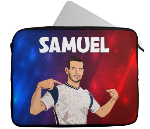 Personalised Laptop Case Any Name Football Design Sleeve Tablet Bag 153 - Picture 9 of 12