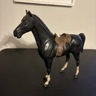 Vintage Louis Marx Toys 1965 Johnny West Horse Thunderbolt Black w/accessories
