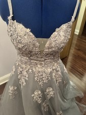 Silver Formal Dress Size 10