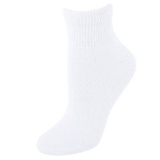CTM Men's Diabetic Cushioned Ankle Socks 3 Pairs 