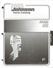 Catalogo ricambi motore fuoribordo Johnson 25 CV 2 tempi 2005 J25TESOM J25TELSOM