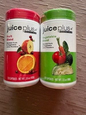 2 bottles Factory Sealed JUICE PLUS + Fruit & Vegetable Blends 240 Caps exp10/27