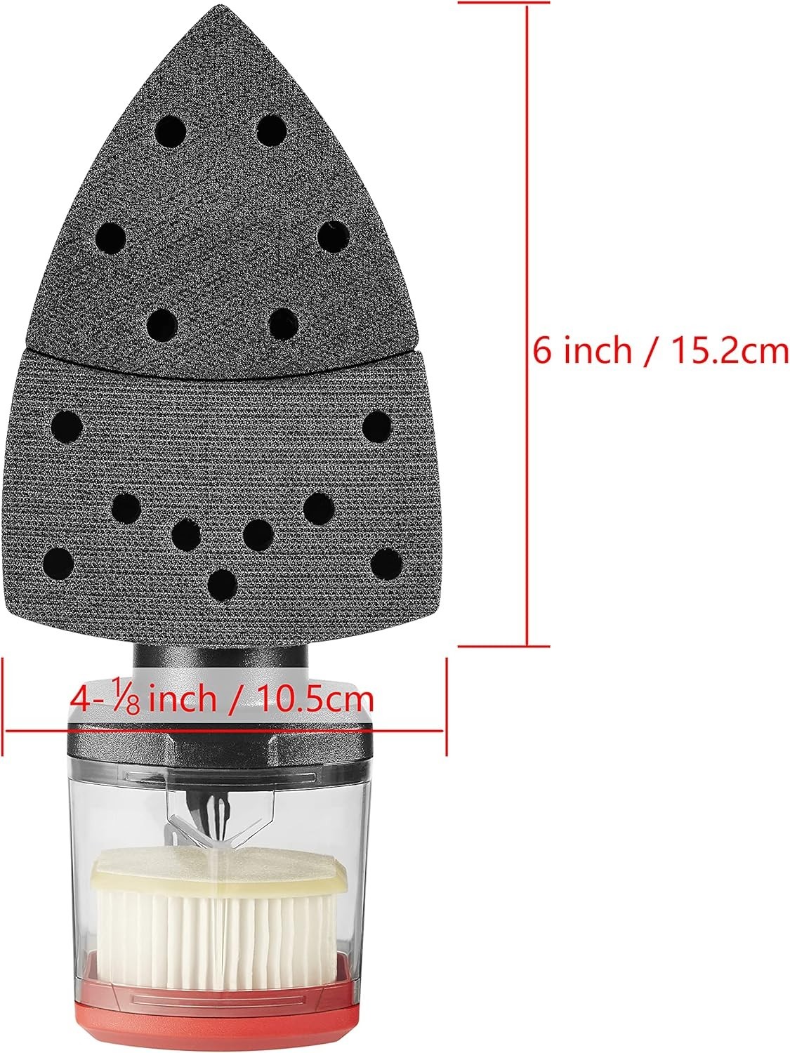 Corded Multi-Function Detail Sander: 4-in-1 Tool w/ Micro-Filter & Attachments