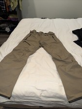 Volcom Gore-Tex Snow Pants Mens Medium Tan Articulated Fit Waterproof