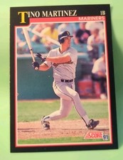 1991 Score - Tino Martinez #798 - Seattle Mariners 