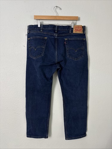 Jean para hombre LEVI'S 505 40x29 azul lavado regular pierna recta elástico 00505-1453 - Imagen 2 de 4