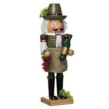 Kurt Adler J1160 Wooden Wine Grower Nutcracker, 15 14257806