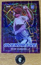 Dane Dunning 2021 Panini Chronicles Overdrive Purple Velocity Rookie Insert #16