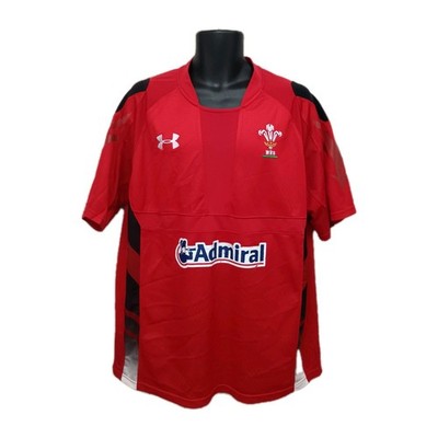 Under Armour Wales Rugby Shirt Herren XL Rot 2017 Trikot Official Union Home
