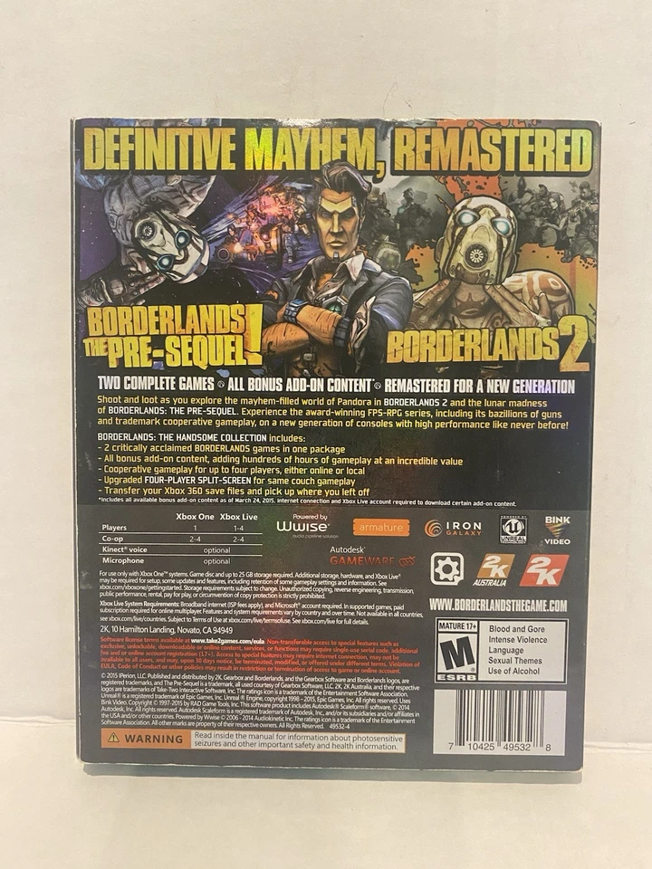 Borderlands: The Handsome Collection Xbox One testado com capa deslizante - Imagem 2 de 3