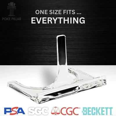 THE CARD STAND Acrylic Card Stand Holder Display Pokemon PSA Graded Slabs, CGC, BGS, SGC Sports