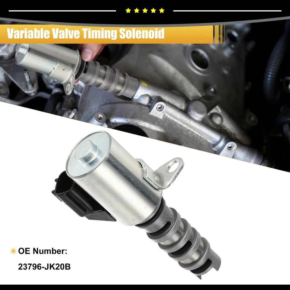 Pieza de 2 Solenoide de distribución de válvula variable de motor apto para Nissan GT-R 2016-2023 Foto 2 de 4