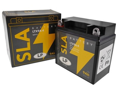 YB9-B AGM Motorradbatterie 9Ah 12V LANDPORT LTX9A-4, 50914, CB9-B EB9-B 12N9-4B1