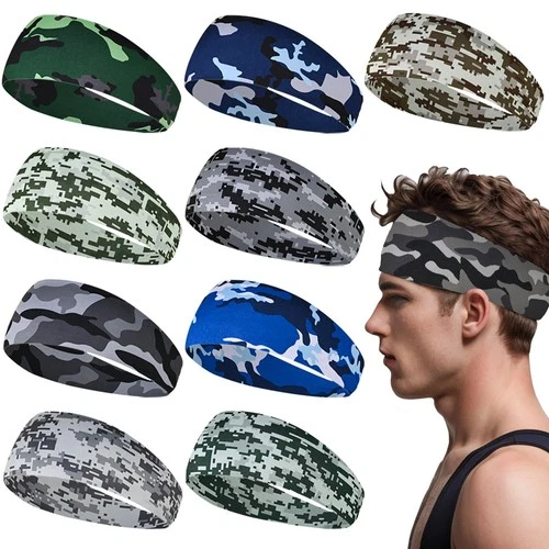 Sports Headband Pack of 9 - Wide Stretchy Sweatbands for Men, Running, Cyclin... - Picture 1 of 7