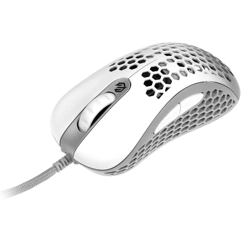 Optical Gaming Mouse G-Wolves with Cable 12000 DPI 7 Buttons RGB LED Matte White - Image 2 of 4