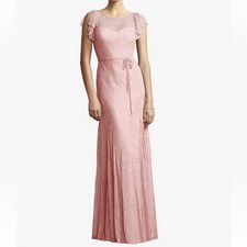 NEW JY JENNY YOO Dress formal gown size 16 STYLE JY520 ROSE lace