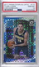 2017 Donruss Optic Rated Rookie Checkerboard Prizm Tyler Lydon PSA 10 GEM MT 2r8