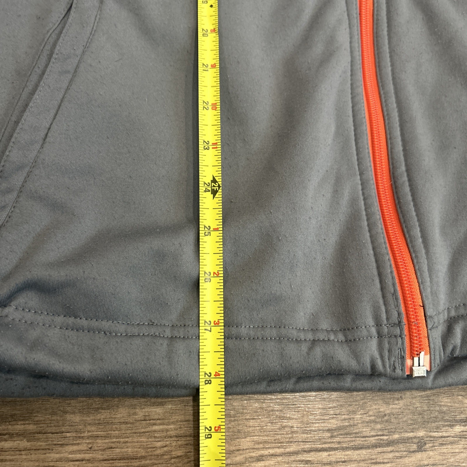 686 Polyester Full Zip Gray Orange Jacket Size La… - image 7