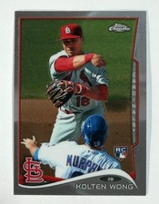 2014 Topps Chrome #188 Kolten Wong St. Louis Cardinals RC Baseball Rookie Card. rookie card picture