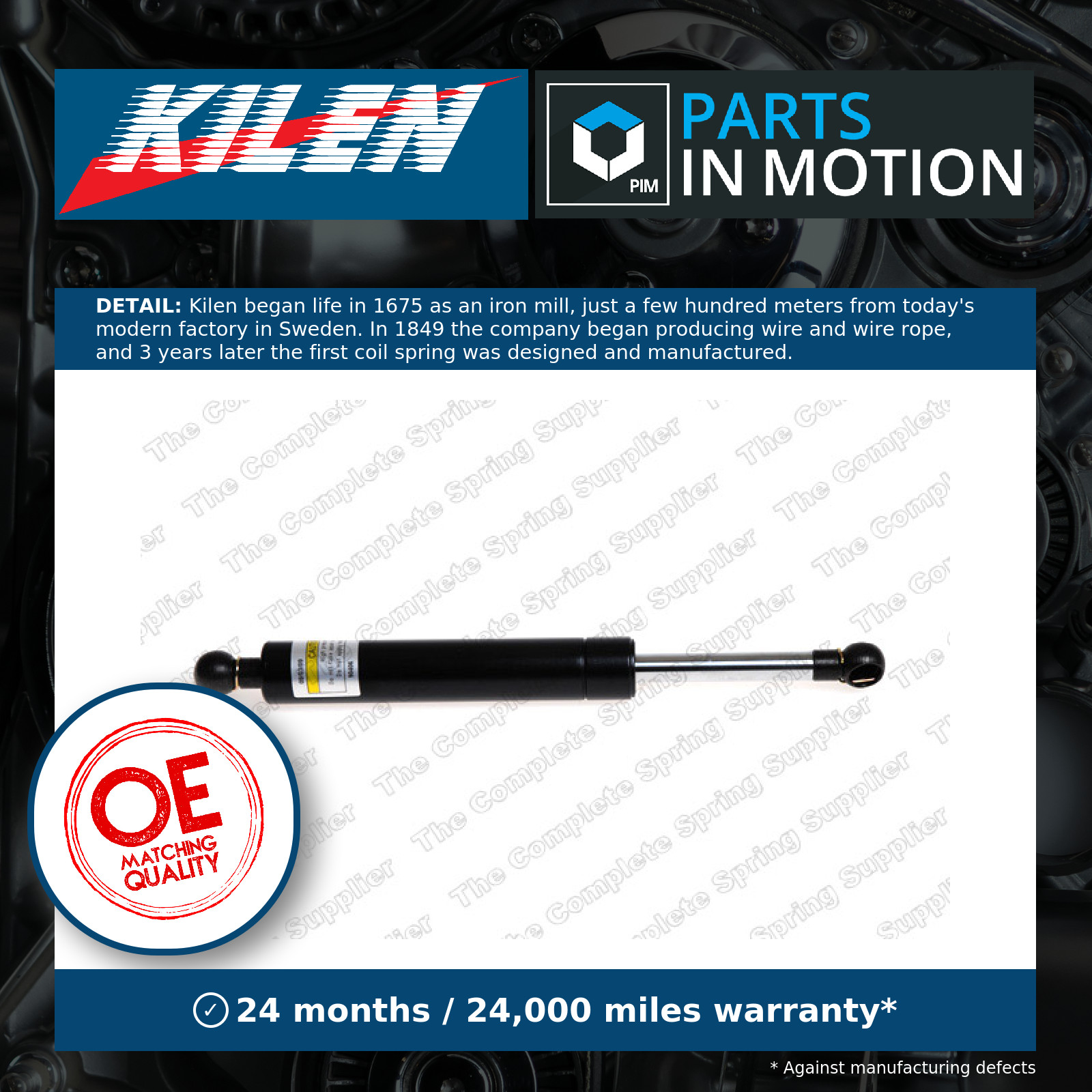 Boot Gas Strut 468014 Kilen Spring Lift Tailgate Rear 3506482 9485548 3508482