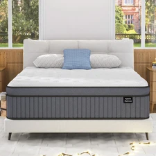 12 Inch Firm King Size Mattress [Upgraded] King Hybrid Mattresses in a Box with
