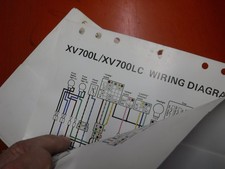 1984 YAMAHA XV700L/XV700LC ORIGINAL FACTORY FULL COLOR WIRING DIAGRAM SERVICE