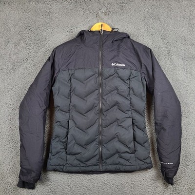 Columbia Grand Trek 650 Down Jacket Womens Black Omni-Heat Waterproof Puffer S