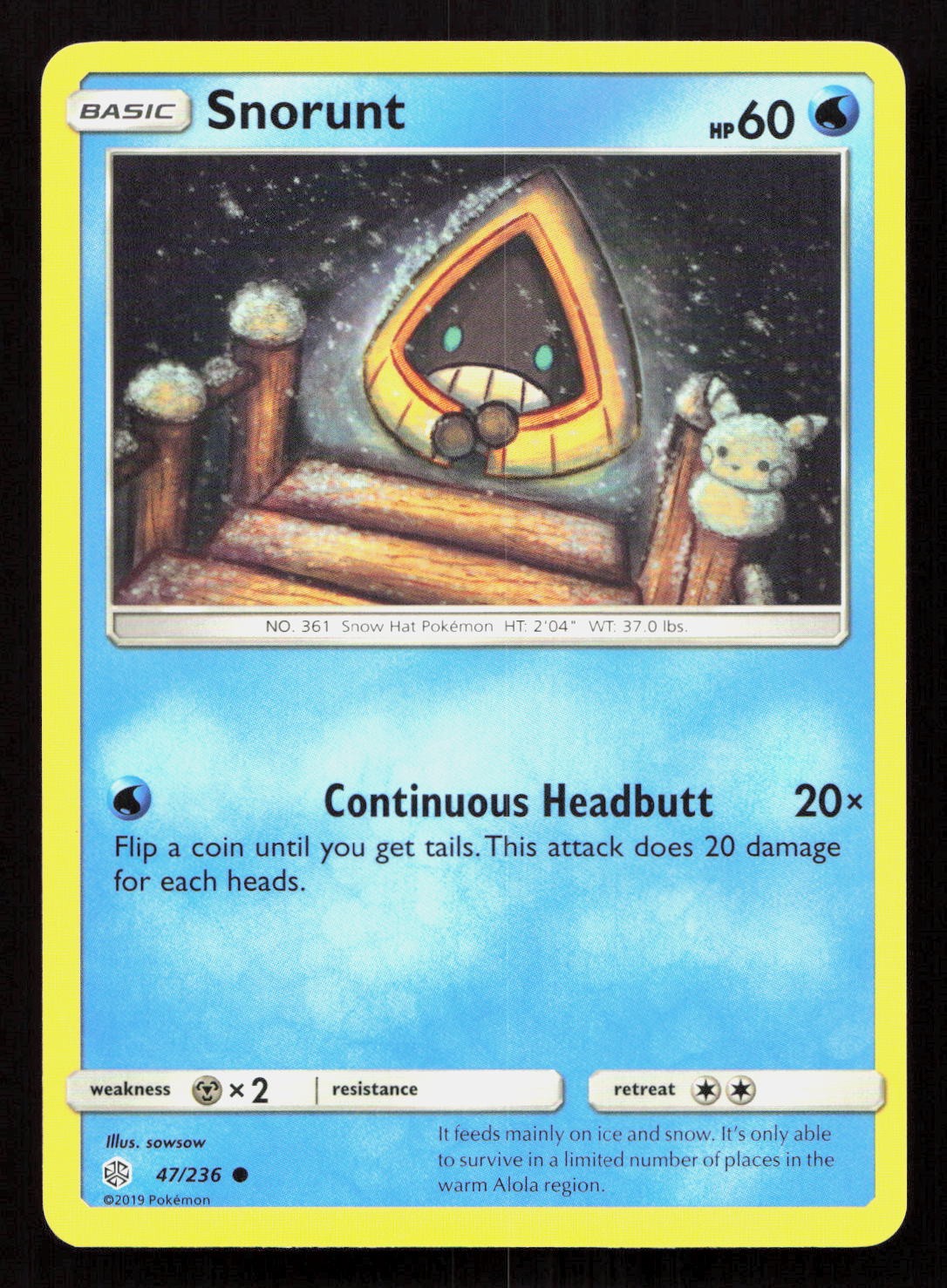 SNORUNT 47/236 Pokemon COSMIC ECLIPSE